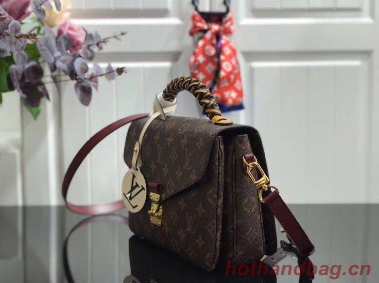 Louis vuitton original Monogram Canvas POCHETTE METIS M43984 Wine