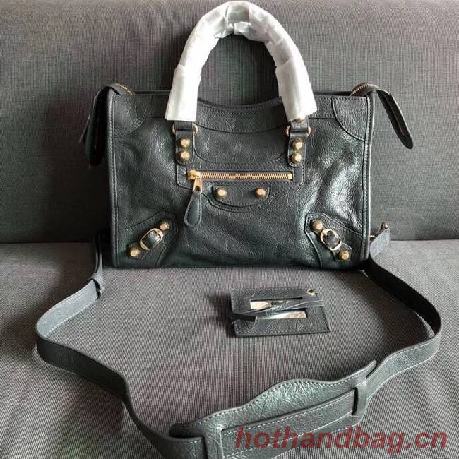 Balenciaga The City Handbag Calf leather 382567 grey