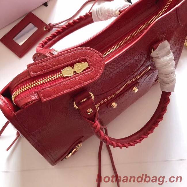 Balenciaga The City Handbag Calf leather 382568 red