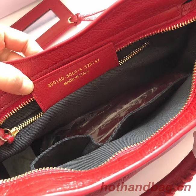 Balenciaga The City Handbag Calf leather 382568 red