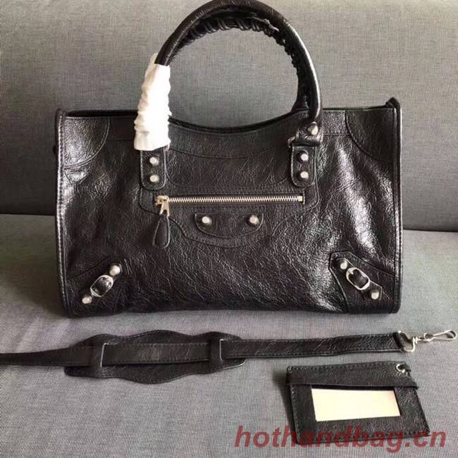 Balenciaga The City Handbag Calf leather 382569 black