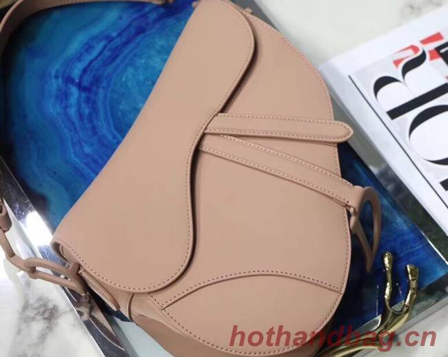 Dior Mini Saddle Bag Calfskin M0447 Nude