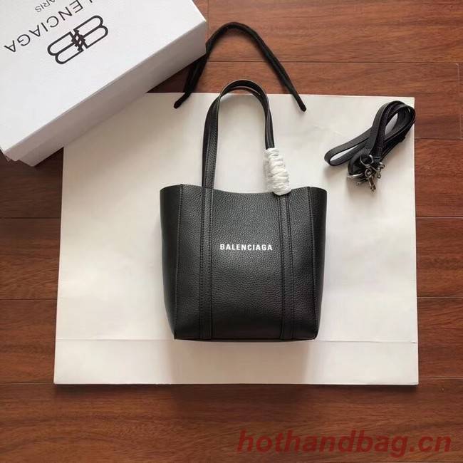 Balenciaga Original Leather Mini Shopper Bag 6696 Black