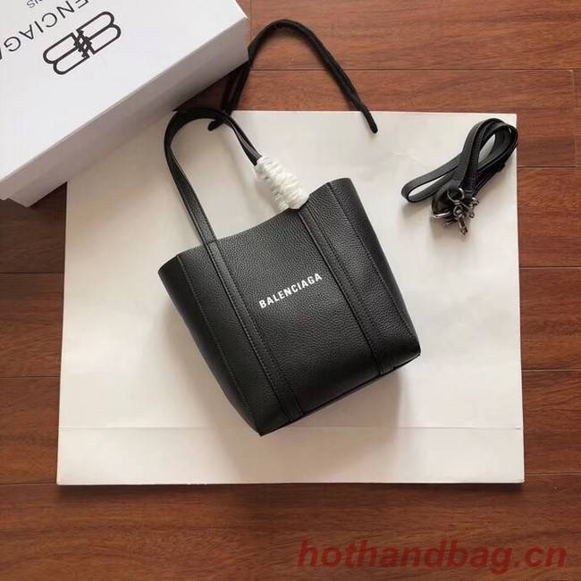 Balenciaga Original Leather Mini Shopper Bag 6696 Black