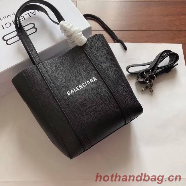 Balenciaga Original Leather Mini Shopper Bag 6696 Black