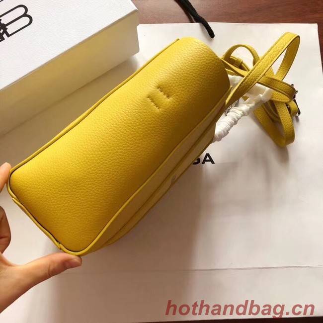 Balenciaga Original Leather Mini Shopper Bag 6696 Yellow