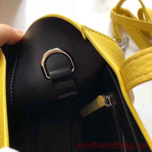 Balenciaga Original Leather Mini Shopper Bag 6696 Yellow