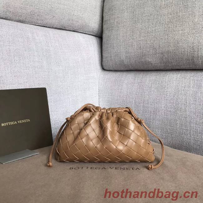 Bottega Veneta Sheepskin Weaving Original Leather BV3693 Brown