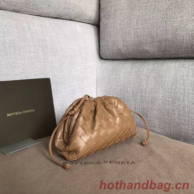 Bottega Veneta Sheepskin Weaving Original Leather BV3693 Brown