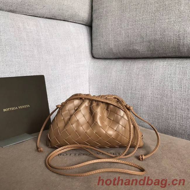 Bottega Veneta Sheepskin Weaving Original Leather BV3693 Brown