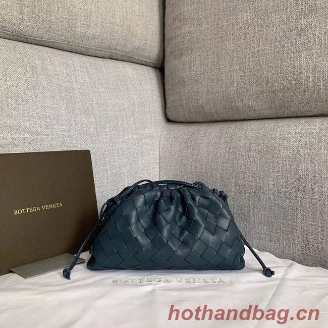 Bottega Veneta Sheepskin Weaving Original Leather BV3693 Navy