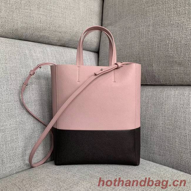 Celine Original Leather CABAS Bag 189813 Pink&Black