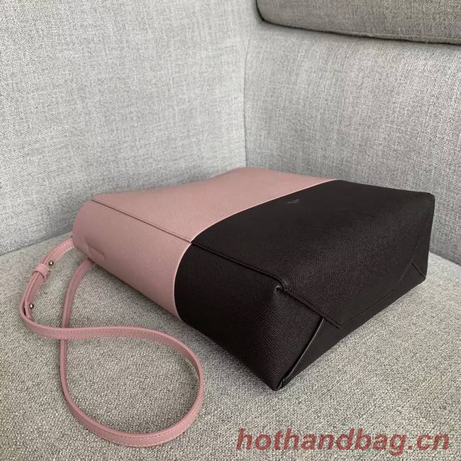 Celine Original Leather CABAS Bag 189813 Pink&Black