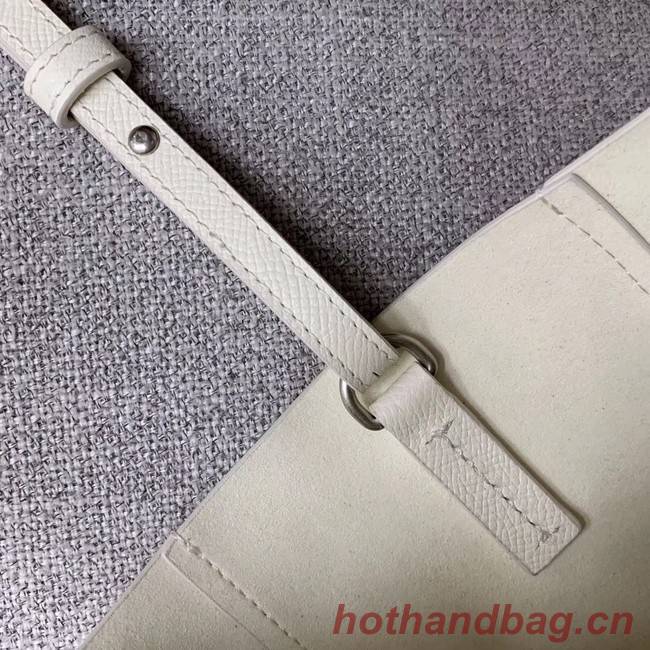 Celine Original Leather CABAS Bag 189813 White&Black