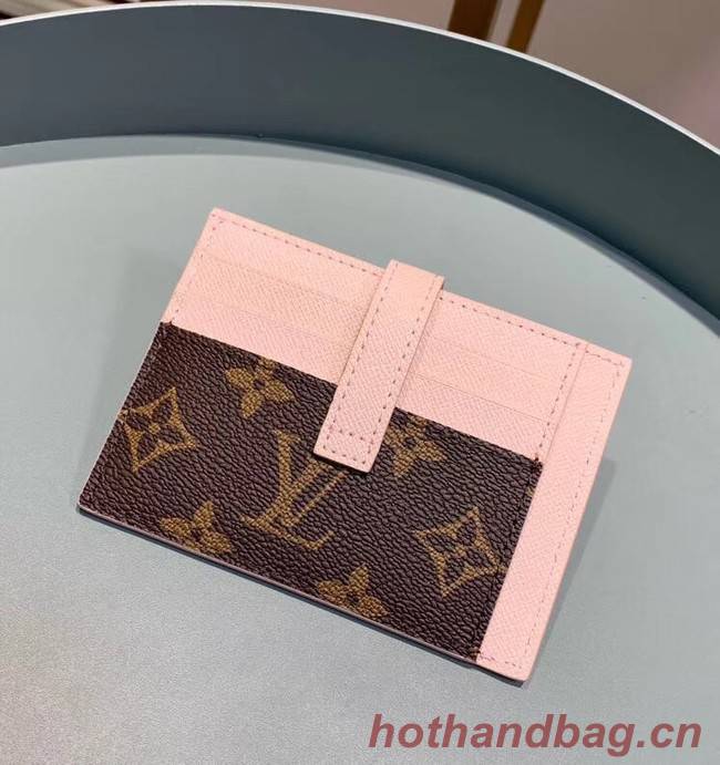 Louis Vuitton Monogram Canvas Card Holder M61730 Pink