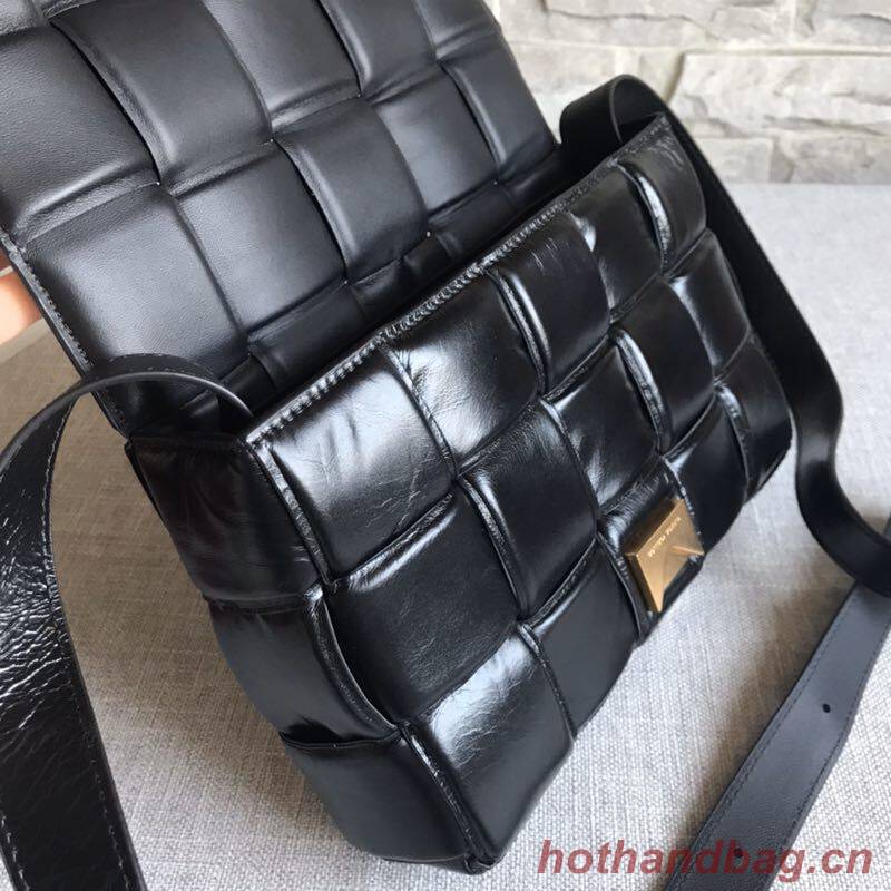 Bottega Veneta Sheepskin Weaving Original Leather BV3996 Black