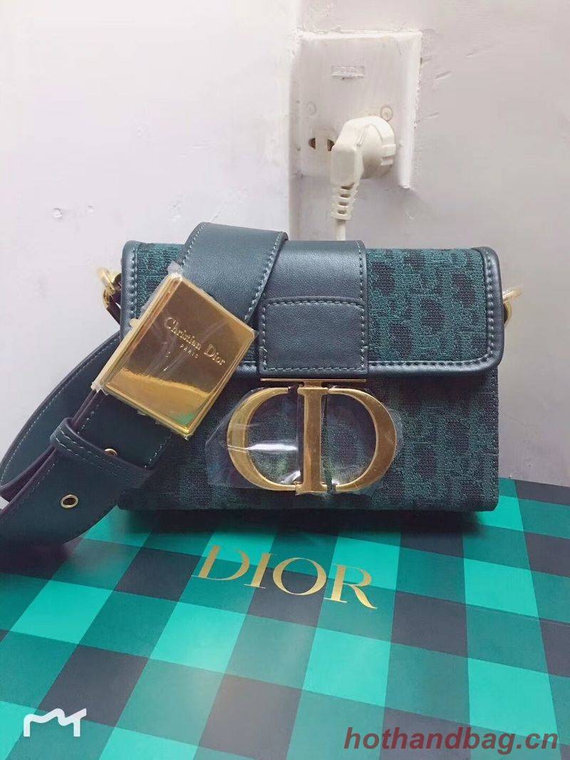 Dior 30 MONTAIGNE DIOR OBLIQUE BAG C1693 Green