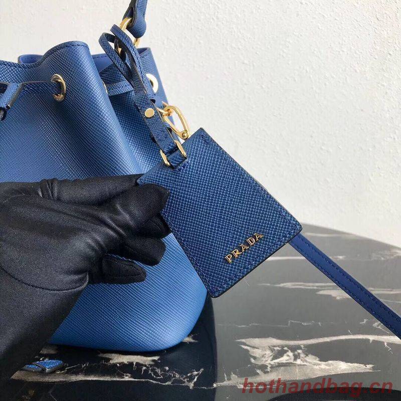 Prada Galleria Saffiano Leather Bag 1BE032 Blue