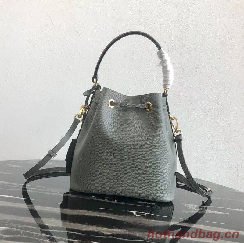 Prada Galleria Saffiano Leather Bag 1BE032 Gray