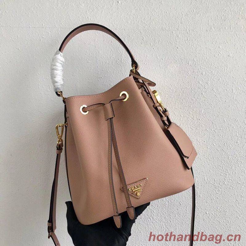 Prada Galleria Saffiano Leather Bag 1BE032 Nude