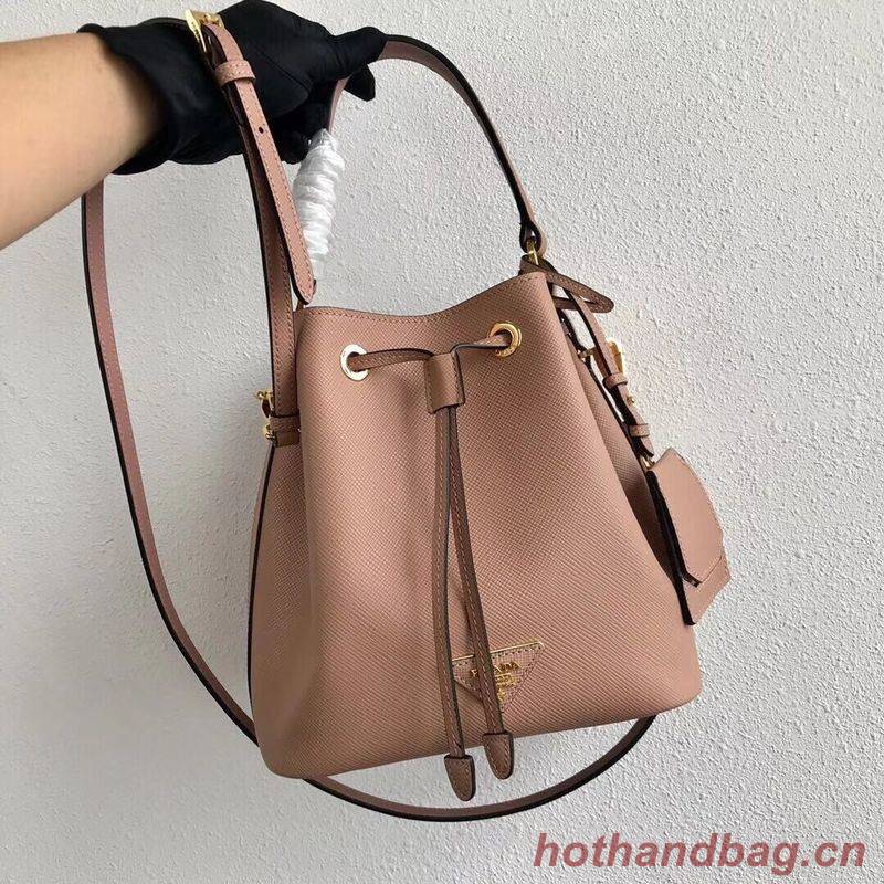 Prada Galleria Saffiano Leather Bag 1BE032 Nude