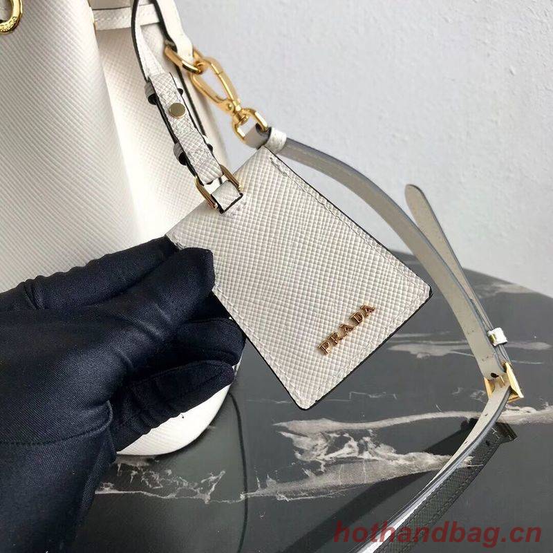 Prada Galleria Saffiano Leather Bag 1BE032 White