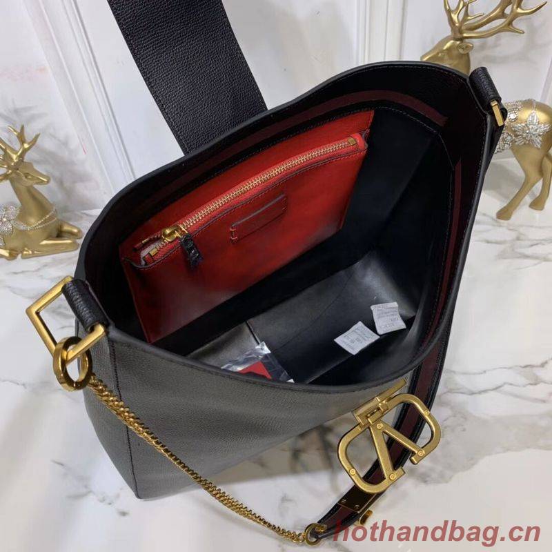 VALENTINO Origianl Palm Leather Bag V5002 Black