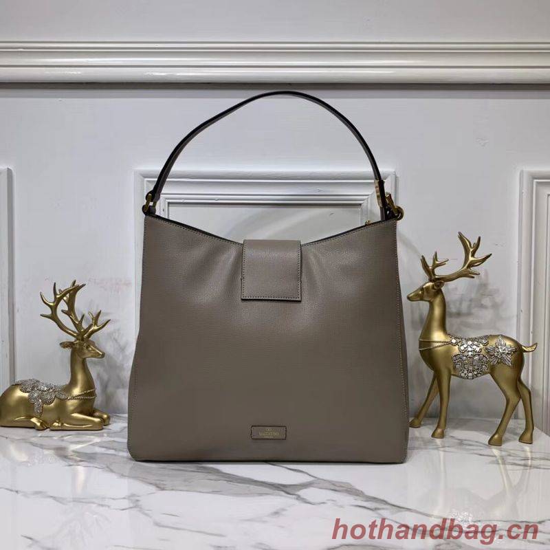 VALENTINO Origianl Palm Leather Bag V5002 Gray