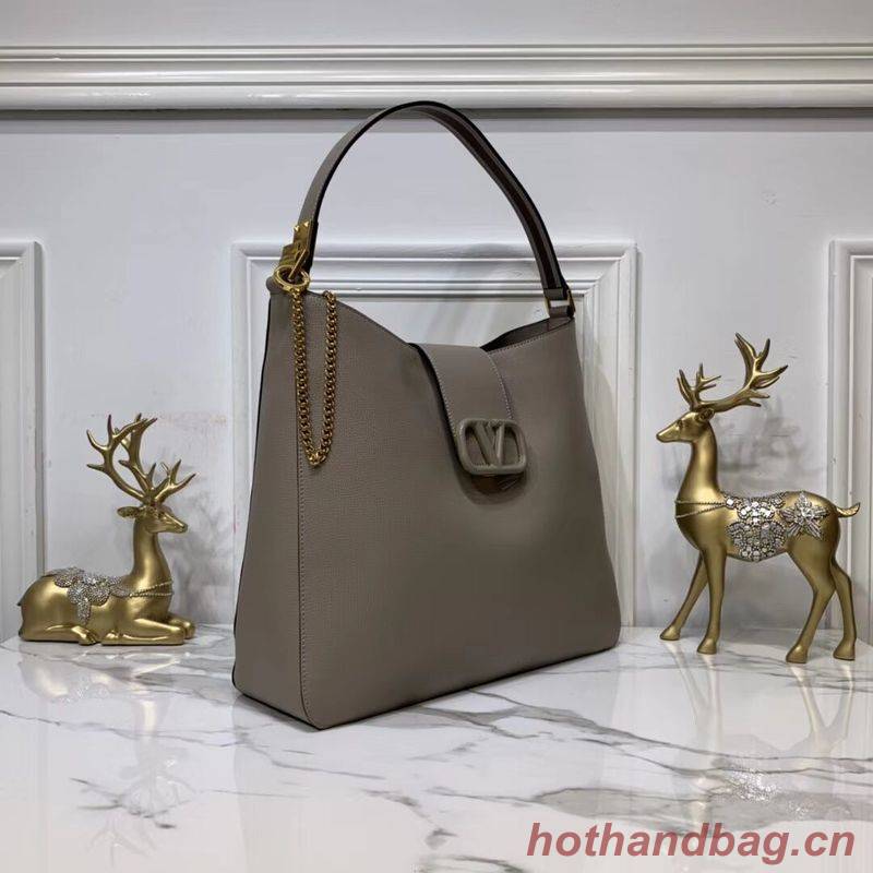 VALENTINO Origianl Palm Leather Bag V5002 Gray