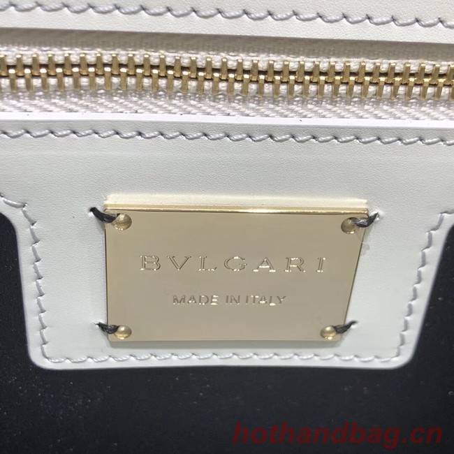 BVLGARI Medium Shoulder Bag Calfskin Leather BG22890 white