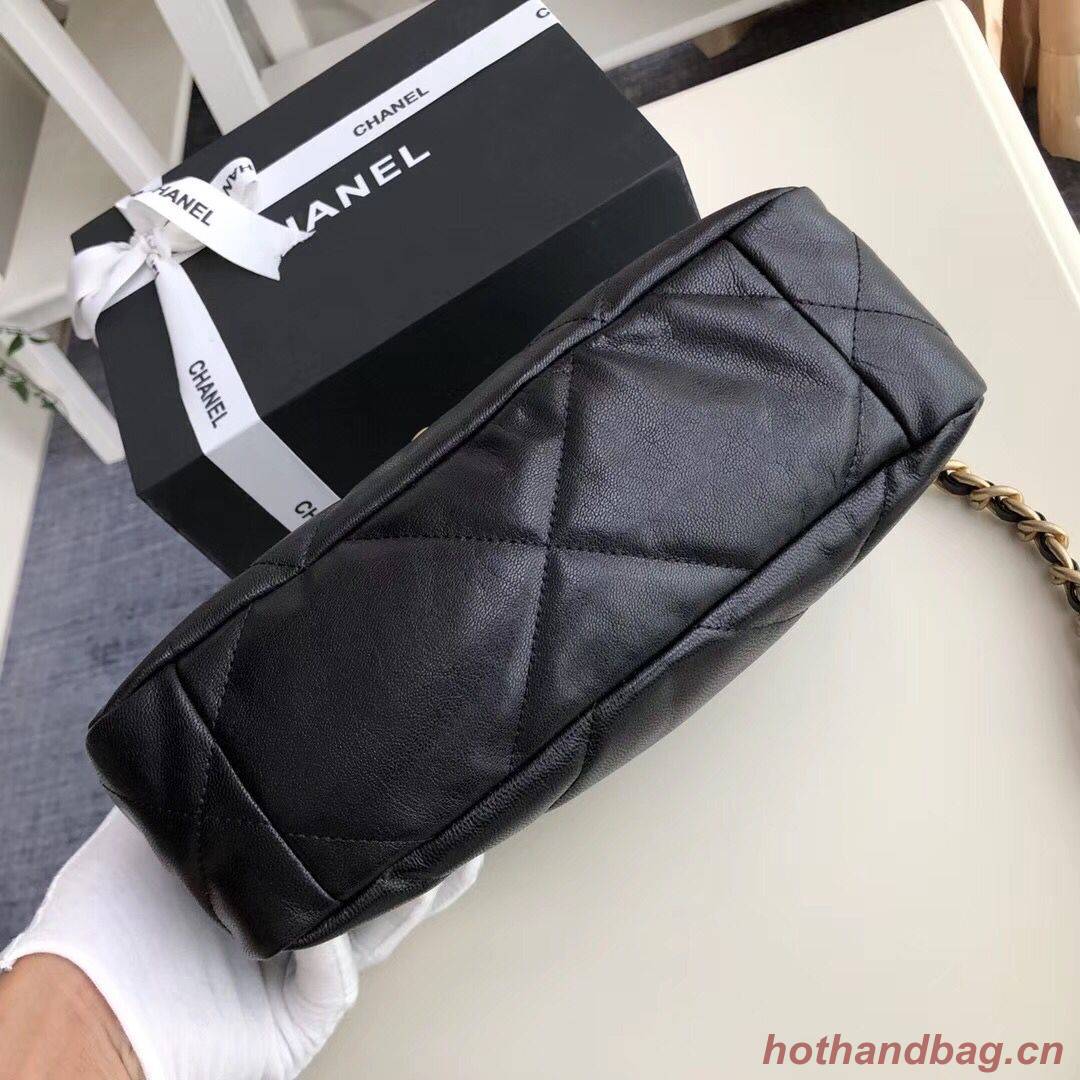 Chanel 19 flap bag AS1160 Black