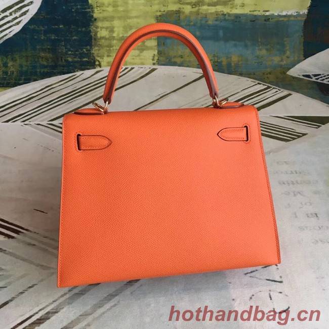 Hermes original Kelly Epsom Leather KL32 orange