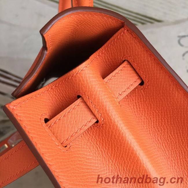 Hermes original Kelly Epsom Leather KL32 orange