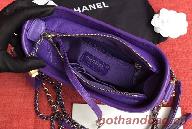 Chanel gabrielle small hobo bag A91810 purple