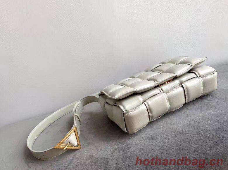 Bottega Veneta Sheepskin Weaving Original Leather BV3996 White