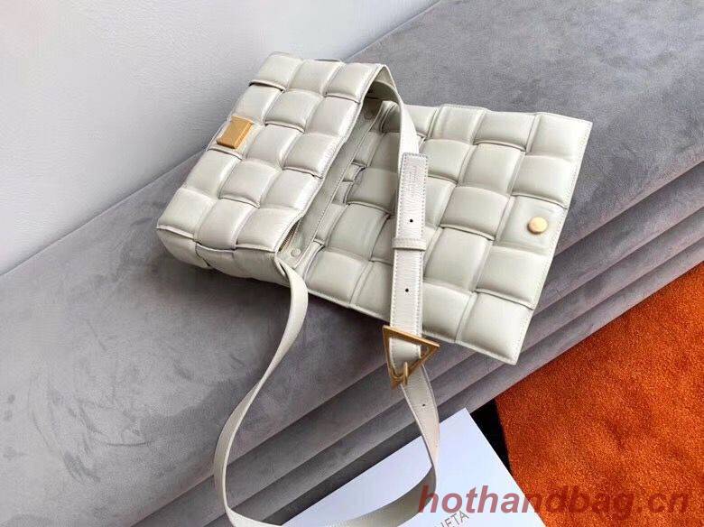 Bottega Veneta Sheepskin Weaving Original Leather BV3996 White