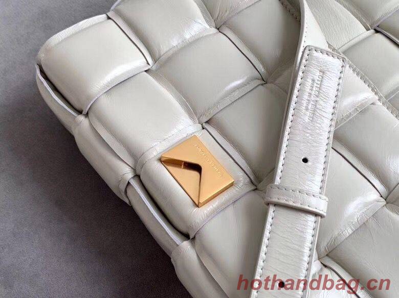 Bottega Veneta Sheepskin Weaving Original Leather BV3996 White