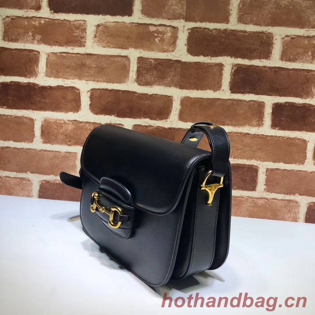 Gucci 1955 leather shoulder bag 602204 black