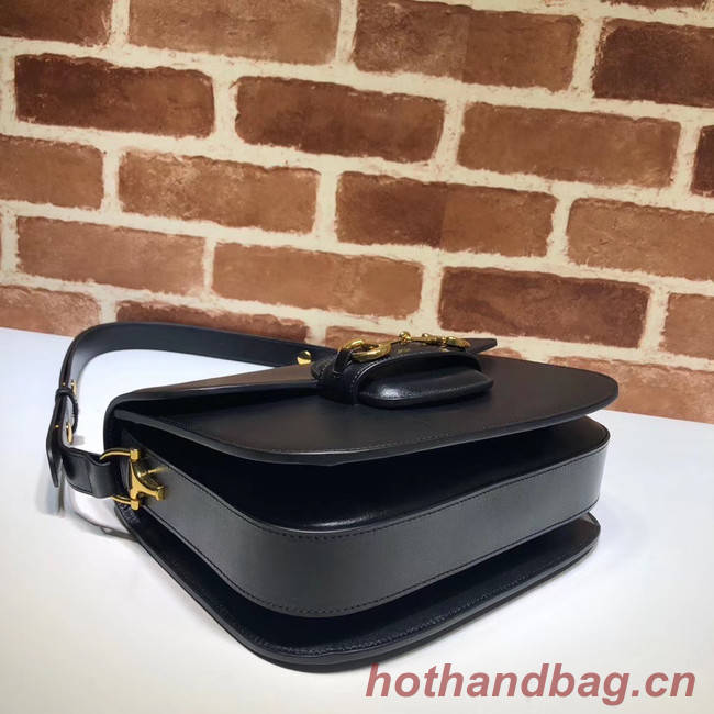 Gucci 1955 leather shoulder bag 602204 black