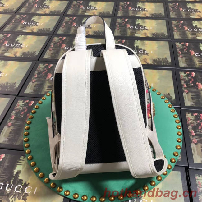 Gucci Ophidia series GG flower small backpack 547965 white