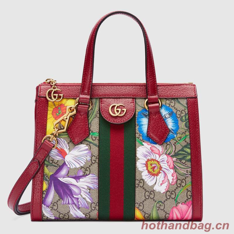 Gucci Ophidia small GG tote bag 547551 red