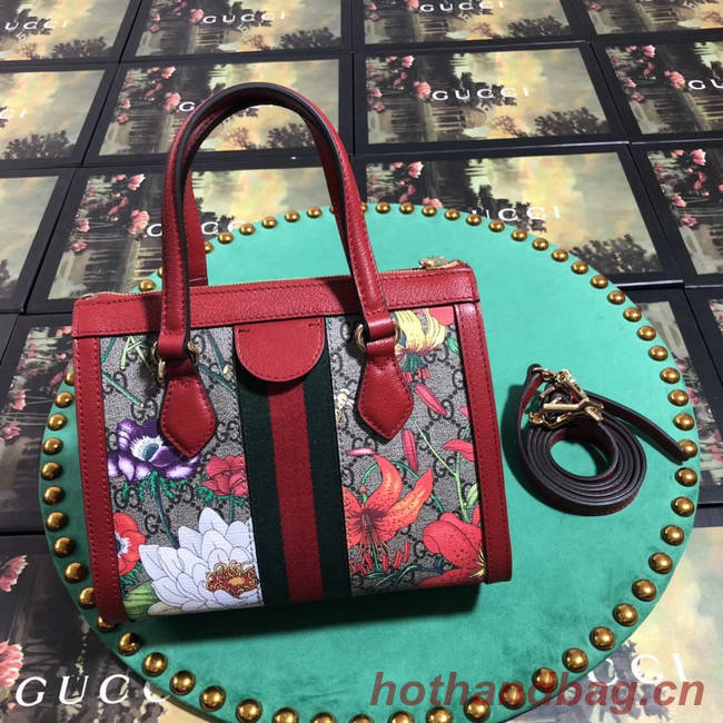 Gucci Ophidia small GG tote bag 547551 red