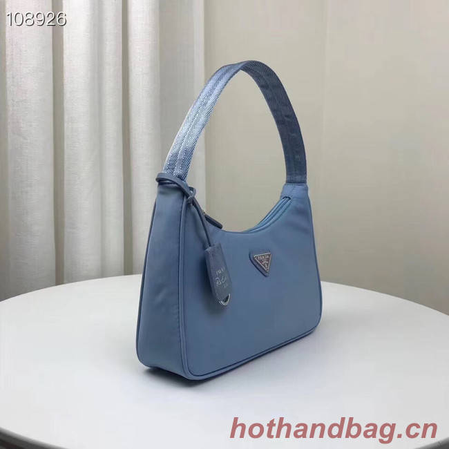 Prada Re-Edition 2000 nylon mini-bag 1NE515 light blue 