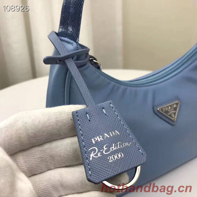 Prada Re-Edition 2000 nylon mini-bag 1NE515 light blue 