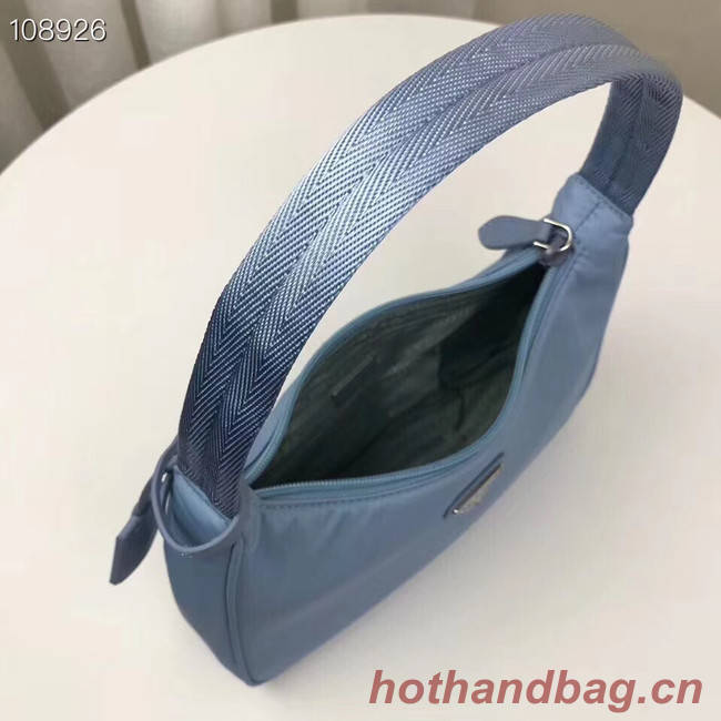 Prada Re-Edition 2000 nylon mini-bag 1NE515 light blue 