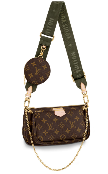 Louis Vuitton Monogram Canvas Original Leather M44823 Blackish green