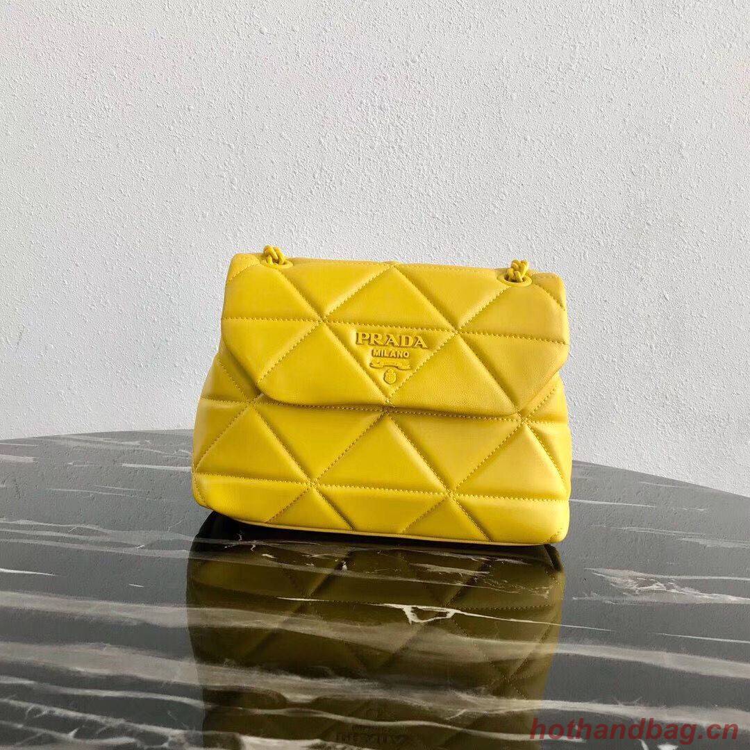 Small Prada Spectrum shoulder bag 1BD233 Yellow