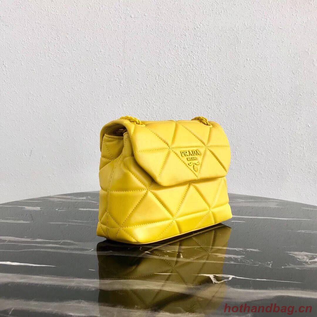 Small Prada Spectrum shoulder bag 1BD233 Yellow