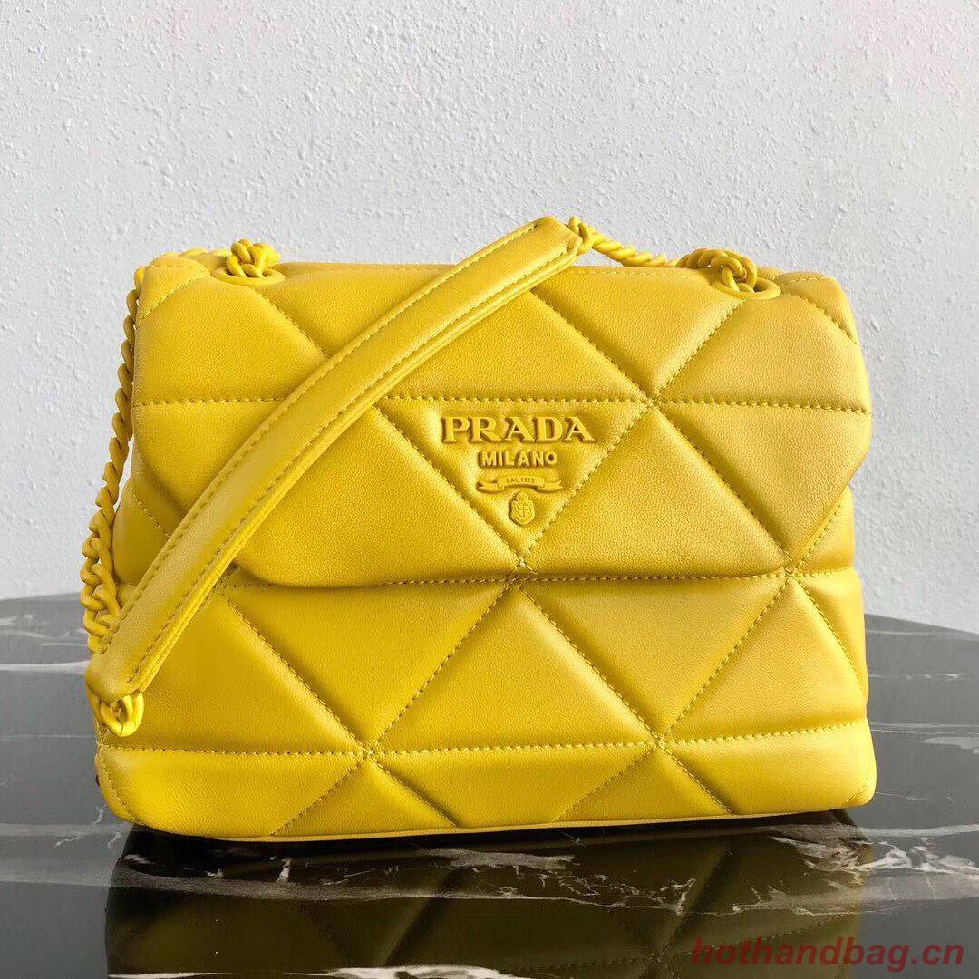 Small Prada Spectrum shoulder bag 1BD233 Yellow