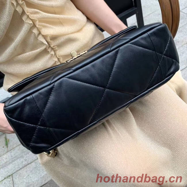 Chanel 19 flap bag AS1161 black